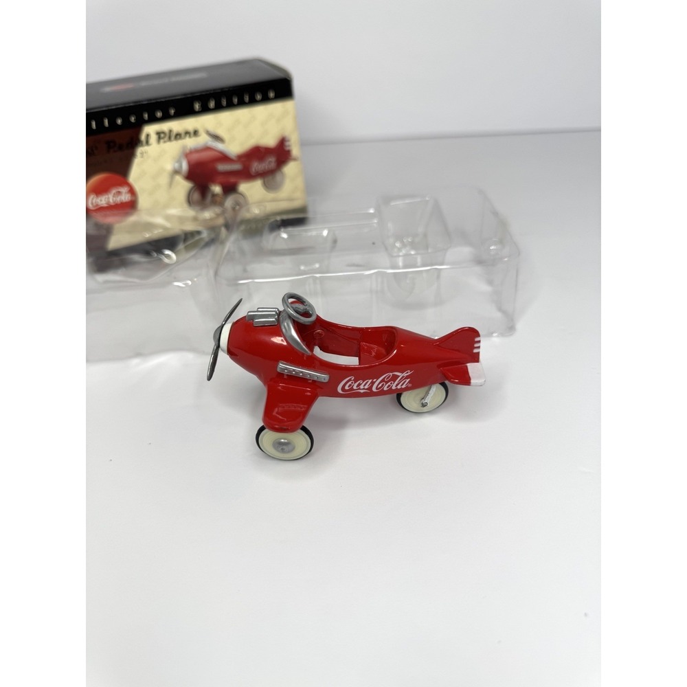 Coke Pedal Plane Collector Edition, Coca-Cola, 1/18 Scale 3" x 2" x 2" (1997)